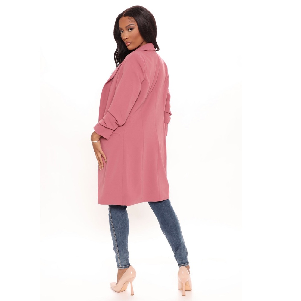 Olivia Open Front Blazer - Mauve [Size M] NWT - image 2